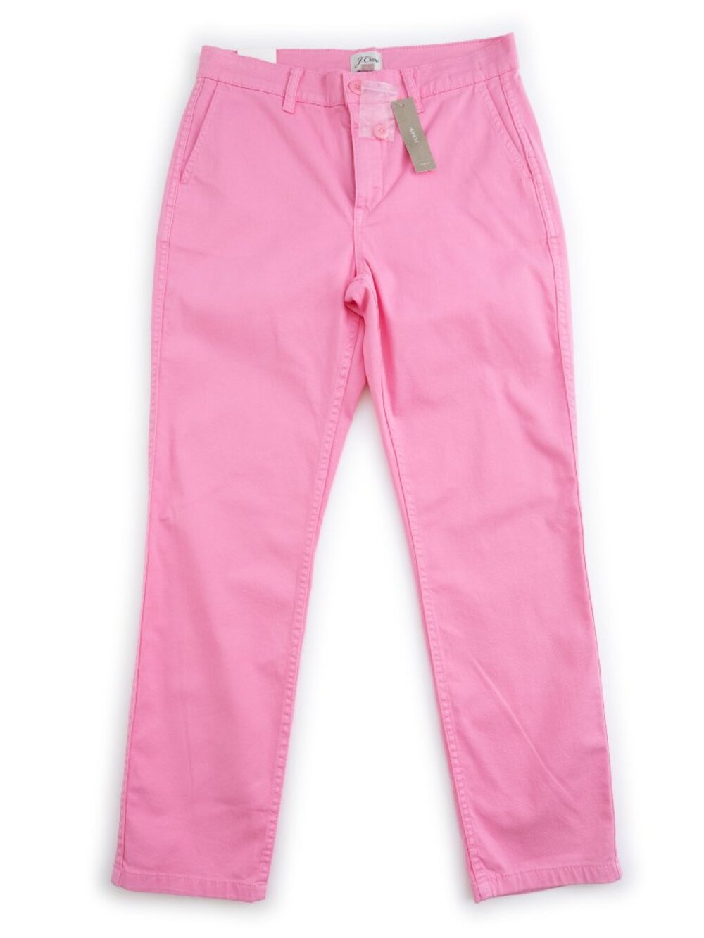 NEW J. CREW pink Vintage Straight Chino Pant size 26